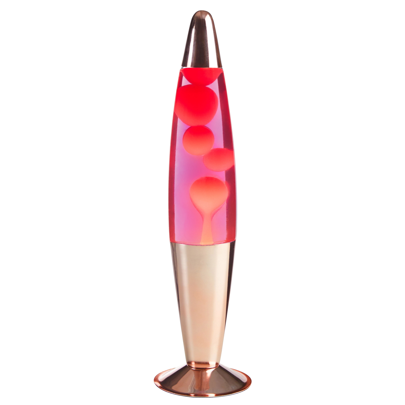Urban Shop 16-inch Rose Gold LED Motion Volcano Lamp for Modern Décor