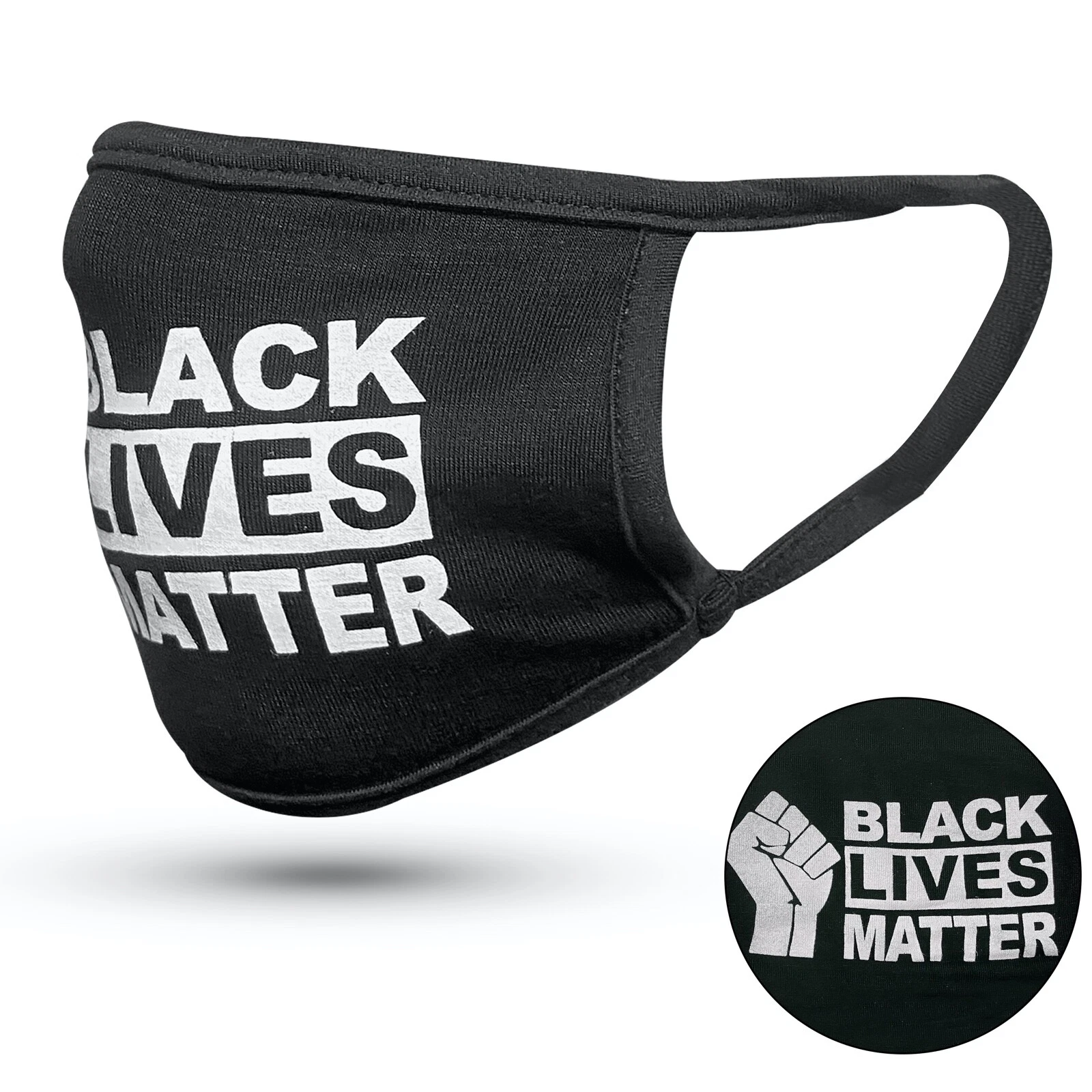 15 2 PACK Black Lives Matter Face Mask - BLM Justice for Cloth Masks 30 Total