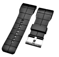 Nautica Men's N15530G NMC 100 Clipper Black 36mm Rubber Original Watch Band