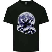 Waschbär Mond Kinder T-Shirt Kinder