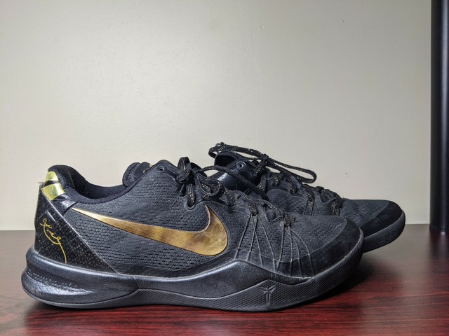 kobe 8 elite black and gold for sale