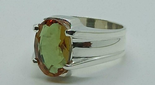 Anello alessandrite naturale 7,25 carati in argento sterling 925, anello fatt... - Foto 4 di 6
