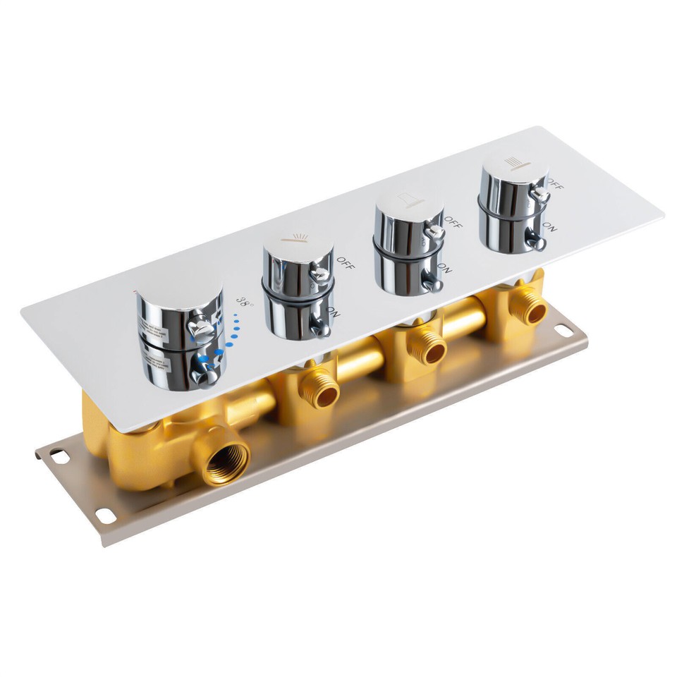 3/4/5 Way Shower Diverter Valve Thermostatic Mixer Valve Outlet Shower ...