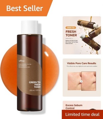 Jeju Green Tea Extract Toner 200ml | Natural Hydration for Sensitive Skin