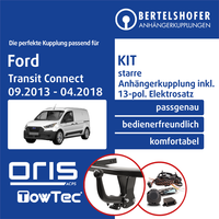 FüR Ford Transit Connect Typ V408 09.2013-04.2018 Ahk Starr +13Pol Spez E-Satz