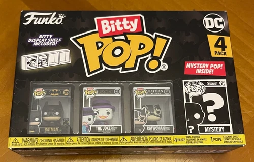 Funko Bitty Pop!: DC Universe  Batman 1989, Joker 337, Catwoman 338  + Mystery