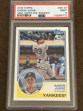 2018 Topps Baseball 1983 35th Anniversary - #83-24 Aaron Judge Yankees MT PSA 9