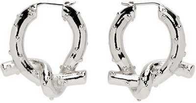 New Acne Studios Axelia Silver Knot Earrings