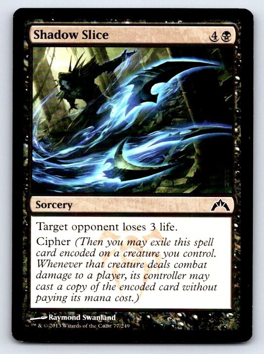Shadow Slice 77 Common Gatecrash Magic: The Gathering Lightly Played