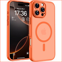 HandyhüLle FüR Iphone 16 Pro Magsafe StoßFest Kratzfest 6,3 Zoll Orange