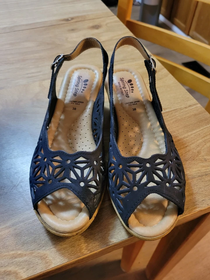 NWOB Italian Made Lite Wght Slingback Sandals By Spring Step. EU 38 / US sz 7.5. - Image 4 of 4