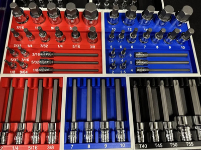 #ad Capri Tools Bit Socket Set Organizer SAE Metric Torx 30500 88MS NO TOOLS $49.00