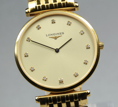 [Exc+5] Longines La Grande Classique L4.709.2 Diamant 32mm Quarz Herrenuhr