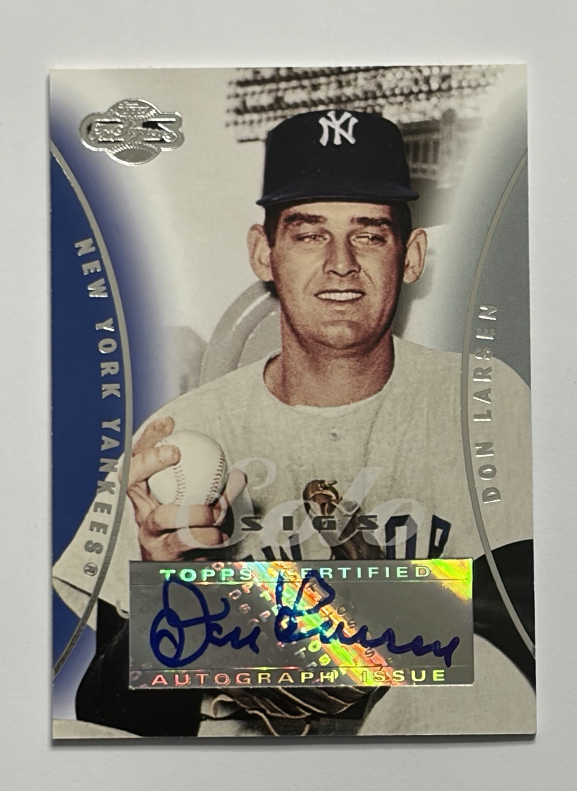 2006 Topps Co-Signers Solo Sigs Don Larsen #SS-DL Auto Yankees Autograph