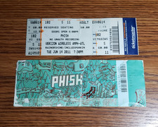 2  2011 phish ticket stubs Encore Park Atlanta GA 6/14-15/2011