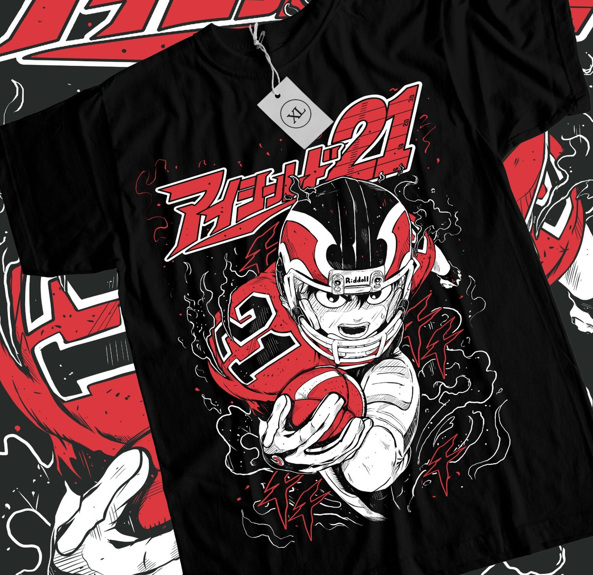 New Limited Eyeshield 21 T-shirt Hiruma Taro Raimon Suzuna Gift