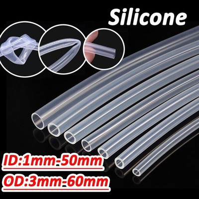 Air Line Flexibles Silikon für Aquarium Luftpumpe Schlauchrohr 1mm 2mm 3mm-50mm