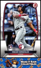 Oscar Gonzalez 2023 Bowman #62 Cleveland Guardians Rookie RC