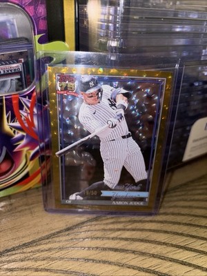 AARON JUDGE GOLD CRACKLE #’d 19/50 Topps 2026 Series 1 1991 Variation T91-34