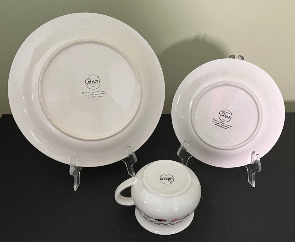 Campbell’s Soup Serving Set by Gibson – 1997 Vintage Collection 14-Pc Set-EC - Image 3 of 4