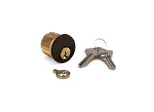 Cilindro de mortaja de 1-1/8" llave Schlage 'C' - llave similar - bronce oscuro