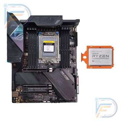 Ryzen Threadripper 3990X CPU + ASUS ROG STRIX TRX40-XE GAMING sTRX4 Board