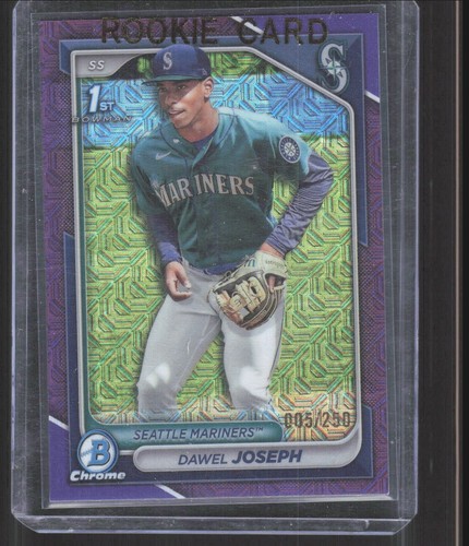 2024 Bowman Chrome #BCP-176 Dawel Joseph #/250 Seattle Mariners