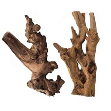 Aquarium Natural Driftwood Decor Wood Branches 2 Pieces 8.5-12" Fish Tank Dri...