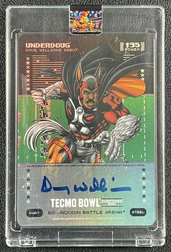 UNDERDOUG 2026 BO JACKSON BATTLE ARENA TECMO BOWL #DWA7 DEBUT INSPIRED INK AUTO