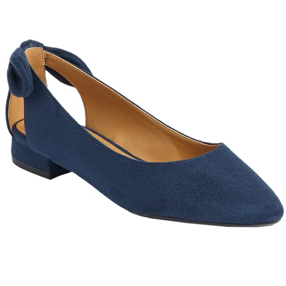 Comfortview The Nevelle Slip On Flat - 10 M Navy Wide Widths 10490₽