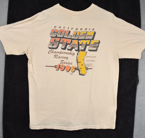 Vintage 80er Golden State Championship Racing Series Shirt Herren Extra Large CA - Bild 8 von 14