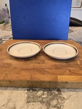 LNER Plant Tuscan China saucers x2 1930s railway hotel dining Plates