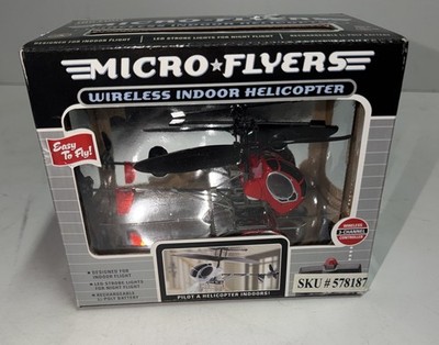 Micro Chopper Wireless Indoor Helicopter, Red, New in sealed Box