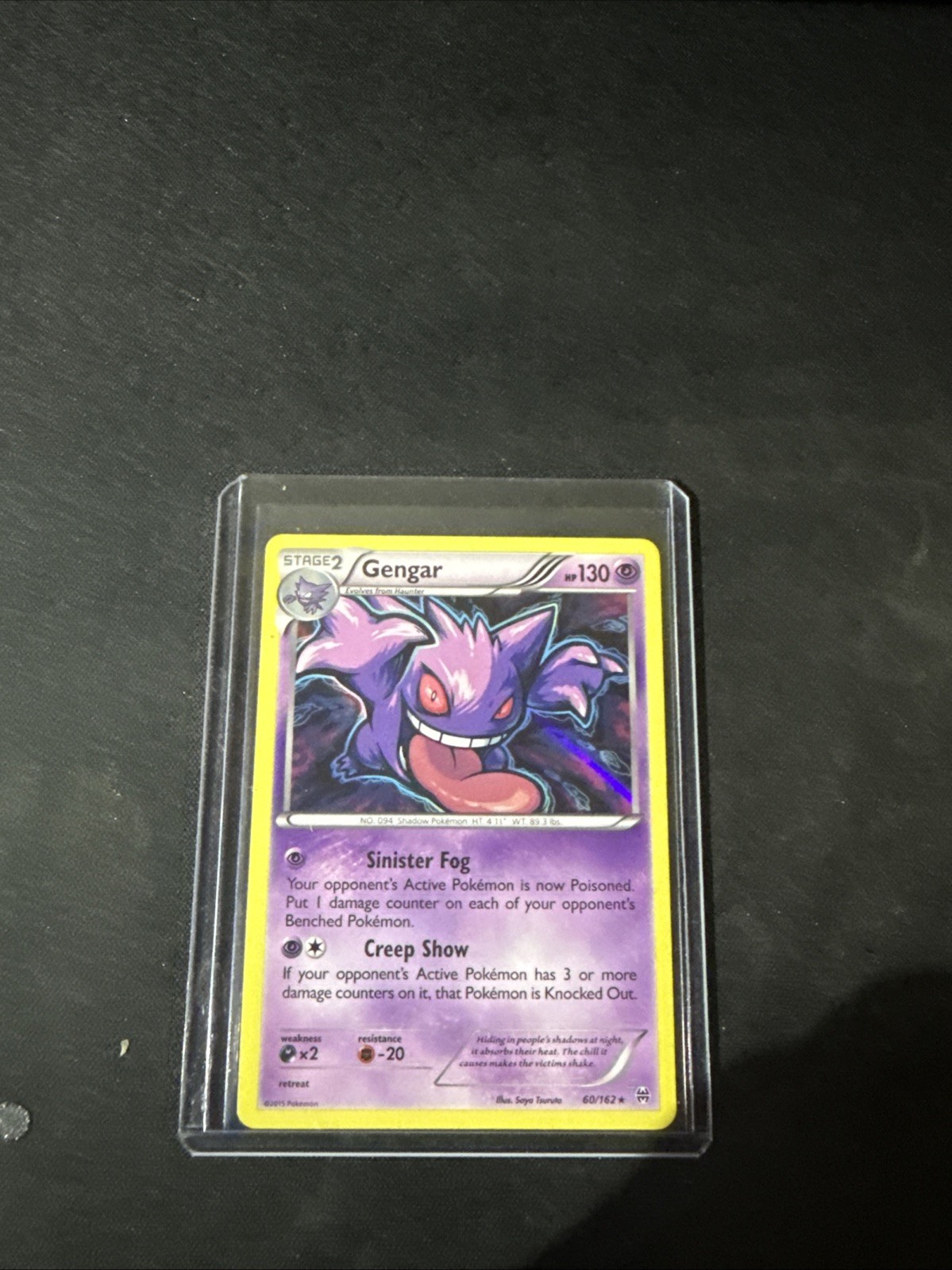 Pokémon Gengar TCG Reverse Holo Rare Card XY Breakthrough 60/162 NM-LP