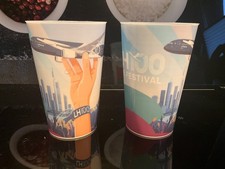 2X  LUFTHANSA Trinkbecher "LH100 - The Festival" 100 Jahre Jubil&auml;um