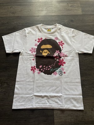 BAPE Sakura Ape Head Tee White SS24 Size Small | eBay