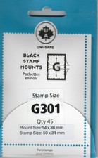 45 DAVO/UniSafe G301 Center Split BLACK Mounts 50x31 FREE SHIPPING w/$60 Order