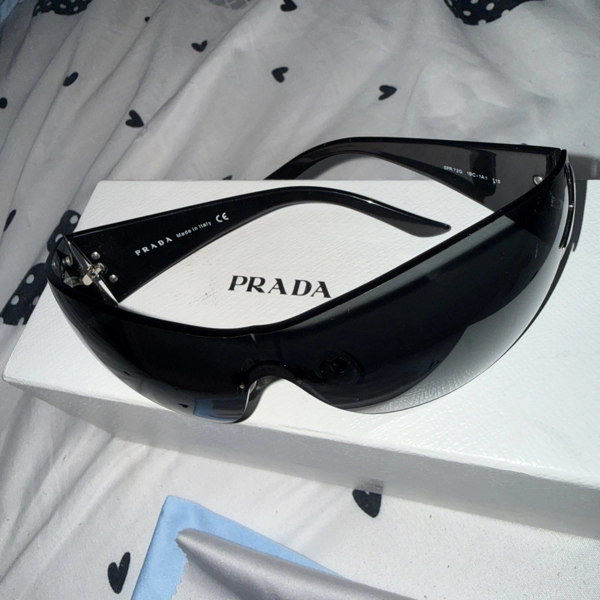 PRADA Black with Vintage Sunglasses for Women for sale | eBay