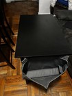 Black Rectangular Desk Table, 40 in L x 19 in W x 29 in H — photo 7