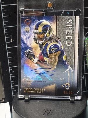 2015 Topps Valor - Todd Gurley II #181 Speed Autographs /99 (AU, RC)