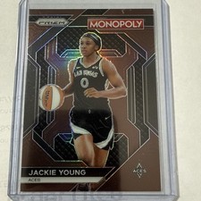 2024 Prizm Monopoly WNBA #WNBA15 Jackie Young Brown #d 067/249 SP Aces