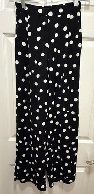 ICHI Polk A Dot Flowy Pants