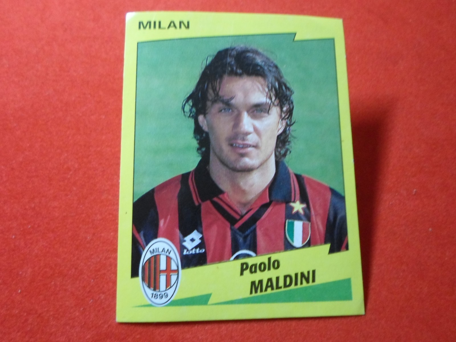 FIGURINA CALCIO " PAOLO MALDINI " PANINI 1996-97 - N.176 - NUOVA / NEW