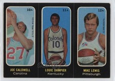 1971-72 Topps Trios Stickers Joe Caldwell Louie Dampier Mike Lewis HOF 0d6c