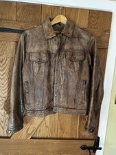 Belstaff Men’s Leather Jacket Size 42 Brown