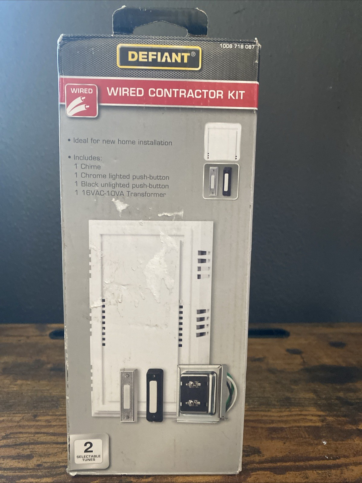 Defiant 18000043 Wired Contractor Doorbell Kit with 2 Wired 