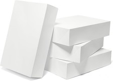 12 Pack White Gift Boxes with Lids 17 x 11 x 4 Inch Extra Deep Shirt Boxes Ro...