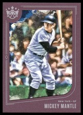 2019 Diamond Kings Mickey Mantle Framed Plum #15 New York Yankees