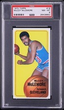 1970 Topps Bkb Card # 19 McCoy McLemore Cleveland Cavaliers PSA 8 NM-MT