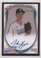 2015 Bowman AFLAC/Under Armour All-American Game /200 Michael Kopech Auto fd5